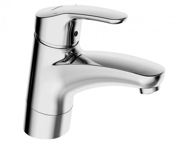 Hansa Hansamix basin mixer, without pop-up waste, with water brake, swivel spout, projection: 157mm,...