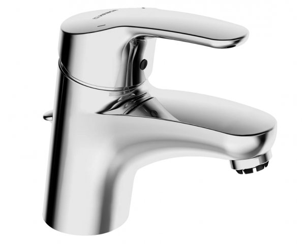 Hansa Hansamix XS basin mixer, low pressure, for open water heaters, with drain, projection: 127 mm, 01321183