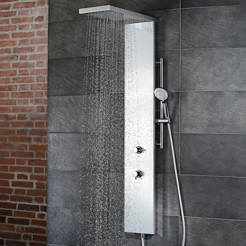 HSK shower panel LAVIDA Plus, without surge function, 2-way control element, 1900018