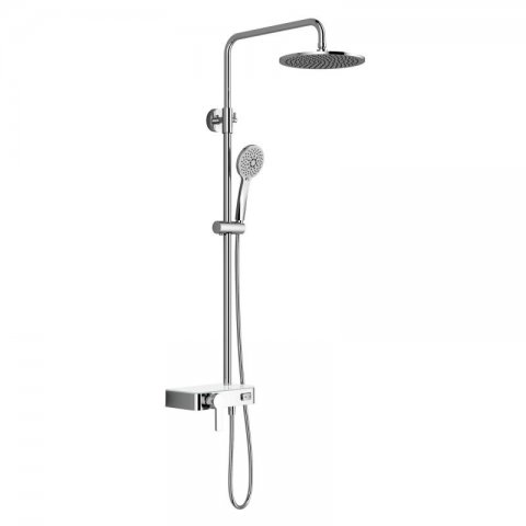 HSK Shower-Set AquaSwitch RS 200 Mix, shelf: white glass, 1001800-07