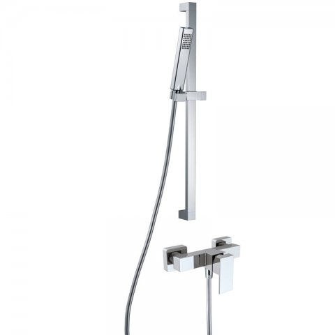 HSK Shower Set 3.01 Square, chrome finish 1000301