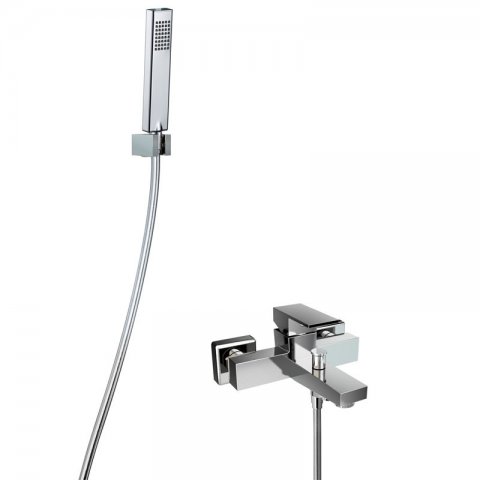 HSK Shower Set 3.09 Square, chrome finish 1000309