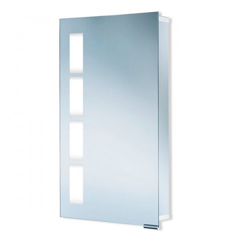 HSK ASP 500 aluminium mirror cabinet 45x75x17cm 1121045 left