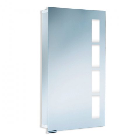 HSK ASP 500 aluminium mirror cabinet 45x75x12,5cm 1121045 right