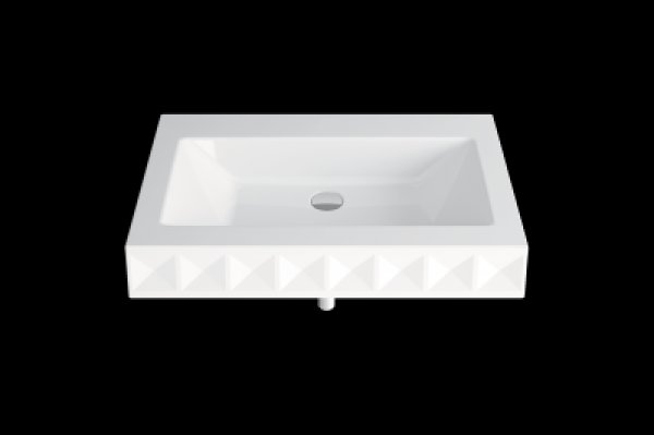 Bette Loft Ornament Wall mounted basin with tap hole, A230-SWV1A 825 x 525 mm