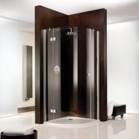 HSK Atelier quarter-circle shower enclosure with 1 revolving door 1753100550, 100x100 cm, stop left,...