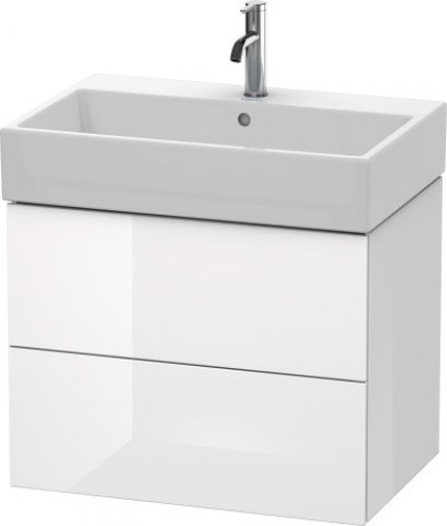 Duravit L-Cube Vanity unit wall-mounted, 2 drawers, 68.4 x 45.9 cm, for Vero Air 235070