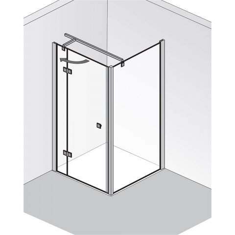 HSK Atelier side panel for revolving door 1790075, 75cm