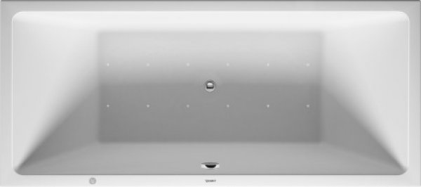 Duravit Whirlpool Vero Air 1800x800mm built-in version with two back slopes, frame, drain and overfl...