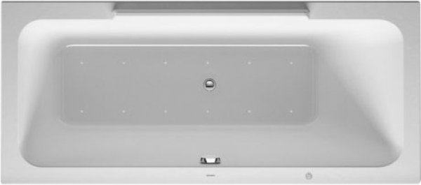 Duravit whirlpool bath DuraStyle 1700x700mm, built-in version or for bath panelling, 1 sloping back ...