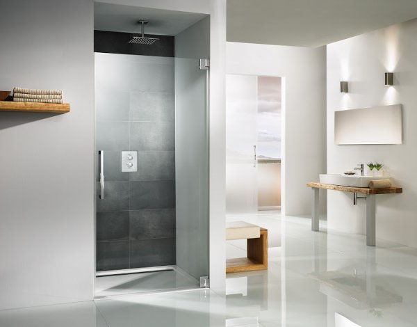 HSK K2 frameless hinged door hinged for niche K2.01, up to 1020x2000mm, right-hand hinge