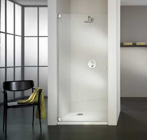 HSK Kienle frameless hinged door hinged for niche K.01, up to 1020x2000mm, left-hinged stop