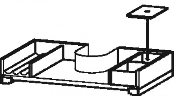 Duravit XSquare furnishing system for cabinet widths 64.0 cm, incl. siphon cut-out, position left