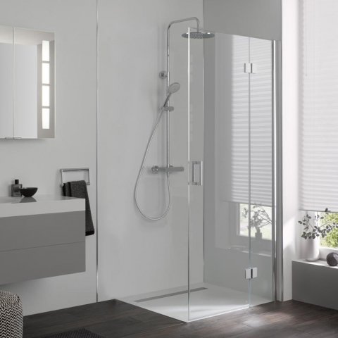 HSK Aperto hinged door on ancillary part for side panel, swingable, stop right, dimensions: 120.0 cm x 200.0 cm