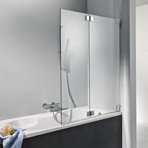 HSK K2 Bath tub attachment, 2 movable elements, size: up to 100.0 x 150.0 cm, stop: right