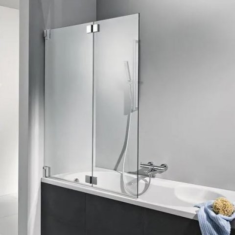 HSK K2 Bath tub attachment, 2 movable elements, size: up to 100.0 x 150.0 cm, stop: left