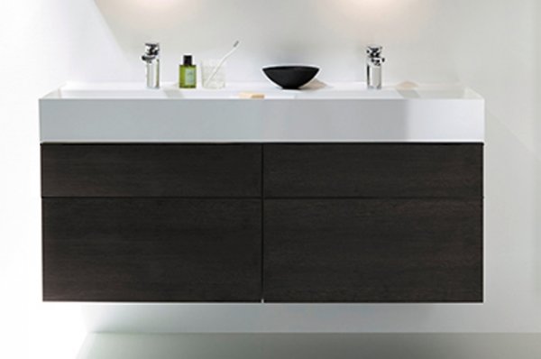 Burgbad Yumo washbasin incl. vanity unit, width: 1315mm, handle G0179