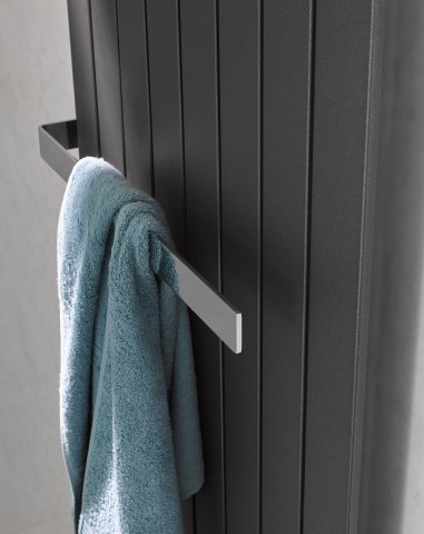 HSK towel rail 290 mm, open on one side, suitable for Atelier Line and Alto design radiators