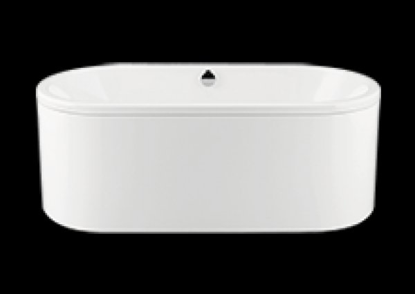 Kaldewei Classic Duo Oval, free-standing bathtub, 180x80x42 cm, with apron exterior colour black, 111-7