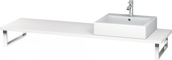 Duravit L-Cube console for countertop basins and built-in washbasins, top thickness 45mm, size 800x480mm, with 1 cutout