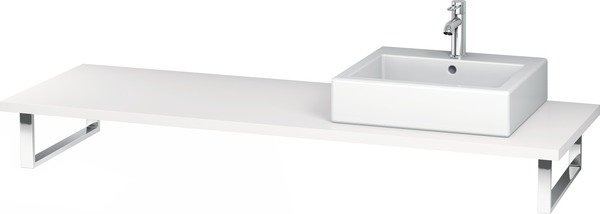 Duravit L-Cube Konsole für Aufsatzbecken und Einbauwaschtische, Plattenstärke 45mm, Größe 2000x5...