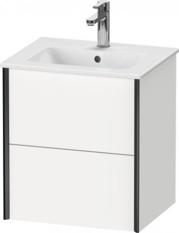 Durait XViu 4315 vanity unit wall-mounted, 2 drawers, for washbasin ME by Starck 233653, 510x420 mm