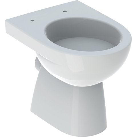 Geberit Renova pedestal WC low-level flush, horizontal outlet, partially closed form