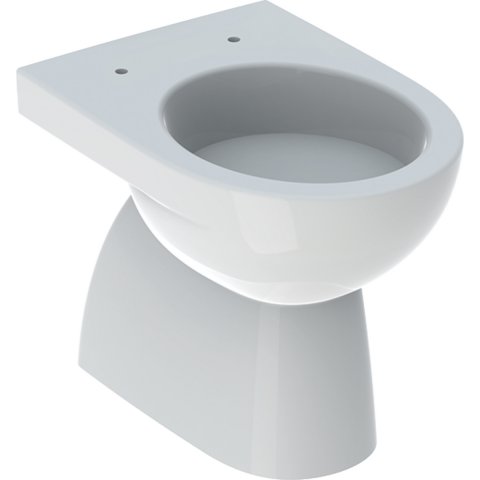 Geberit Renova pedestal WC low-level flush, vertical outlet, partially closed form