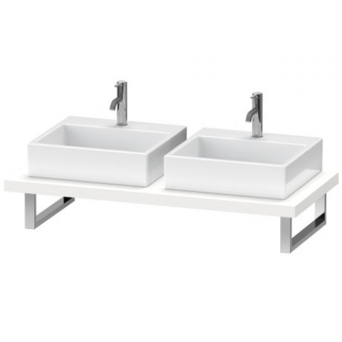 Duravit DuraStyle console for countertop basins and built-in washbasins, top thickness 45mm, size 800x550mm, with 2 cut-outs.