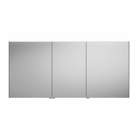 Burgbad Fiumo mirror cabinet, with horizontal LED lighting, door stop left, 1406mm, SPIY140L