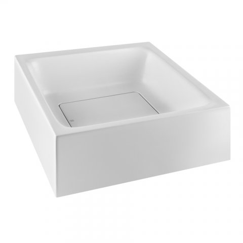 Gessi Mimi countertop washbasin, Cristalplant (matt white), without overflow, without tap hole, 37571521