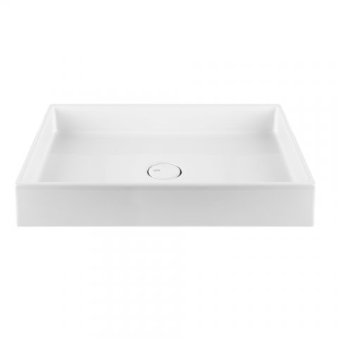 Gessi Rettangolo countertop washbasin, ceramic, white, without overflow, without tap hole, 600x400mm, 37541516