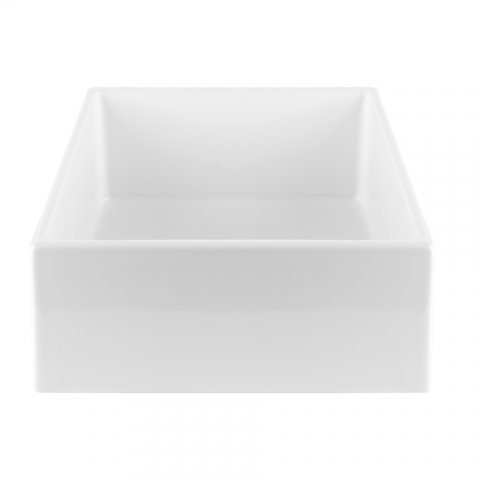 Gessi Rettangolo countertop washbasin, ceramic, white, without overflow, without tap hole, 400x400mm, 37543516