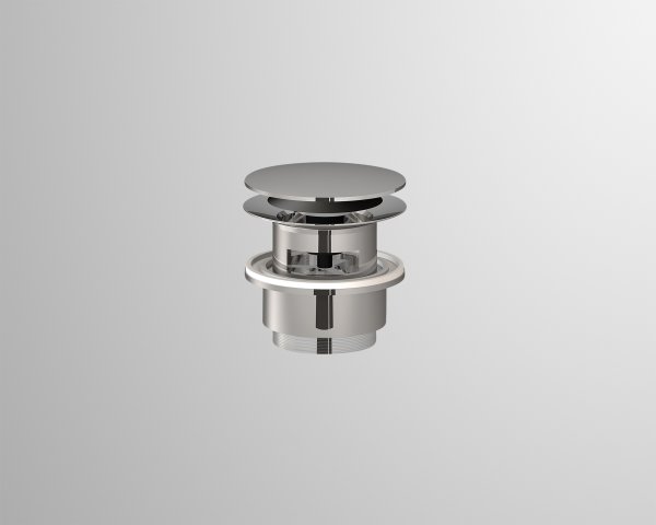 Alape stem valve VT.1, 63/74/63 mm, with storage function, chrome-plated, diameter 1 1/4 for basins ...