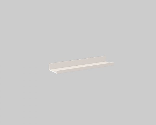 Alape shelf AS.400.S, W: 400mm, H: 50mm, D: 100mm, without cutouts, rectangular, 8270000