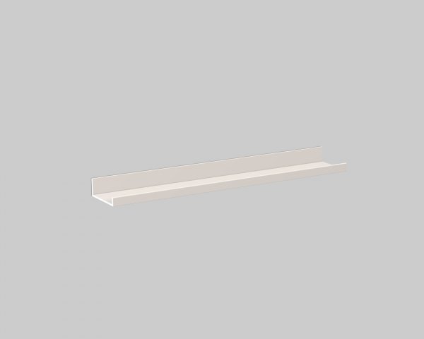 Alape Shelf AS.600.S, W: 600mm, H: 50mm, D: 100mm, without cutouts, rectangular, 8271000