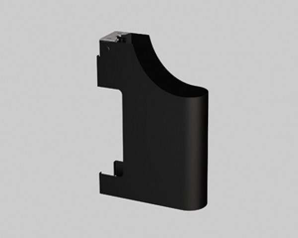 Alape Work.Frame siphon cover for renovation SV.WF20.1.2R, W: 118 mm, H: 440mm, D: 355mm, suitable for WP.WF20.1/WP.WF20.2, side cut-outs, matt black, 8113999980