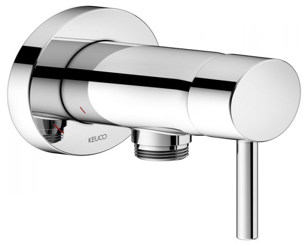 Keuco IXMO Solo 59552, single lever shower mixer with hose connection IXMO Soft rosette round UP DN 15