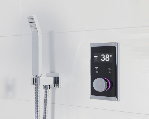 Steinberg series 120 wall bracket for showers, with integrated shower connection elbow, 1201667