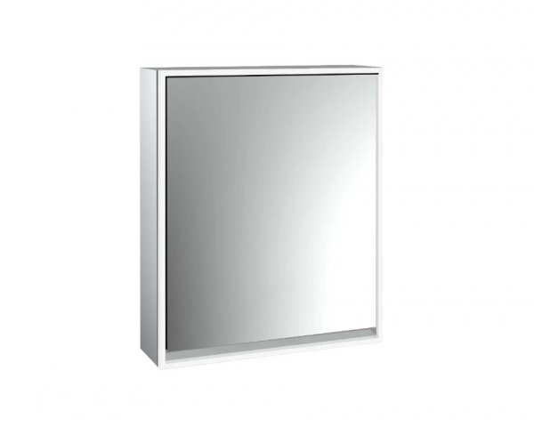 Emco loft illuminated mirror cabinet, 600 mm, with mirrored side walls, surface-mounted model, 9798051