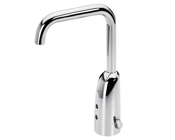 Hansa Hansaelectra washbasin tap, battery operation, Bluetooth, projection 170 mm, 64442219