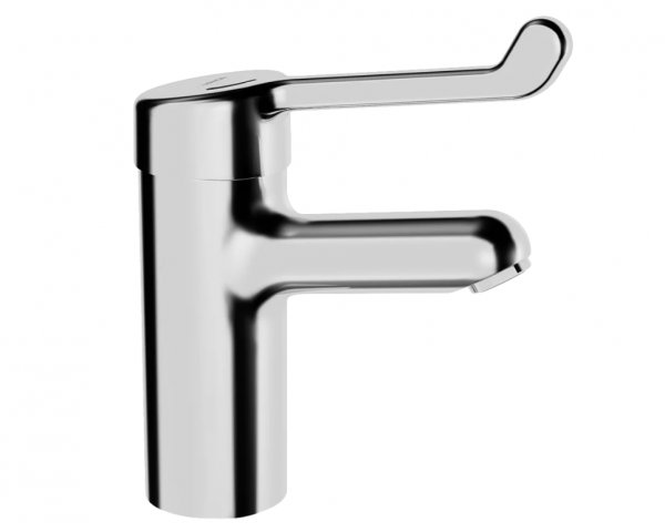 Hansa Hansamedipro protec basin mixer, safety lever, projection 120 mm, chrome, 01712192