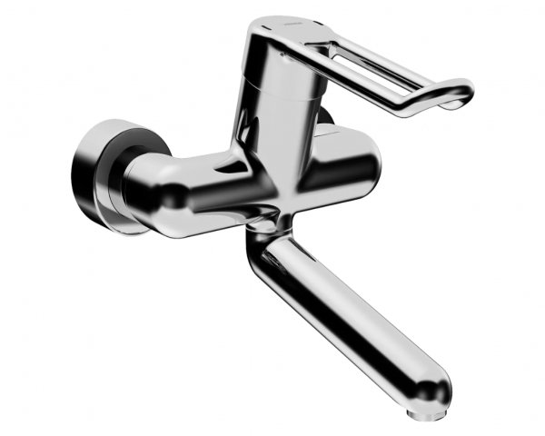 Hansa Hansamedipro protec basin mixer, with lever, projection 246 mm, chrome, 02552205