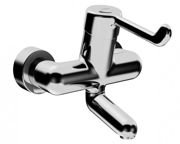 Hansa Hansamedipro protec basin mixer, projection 171 mm, safety lever, chrome, 02542202