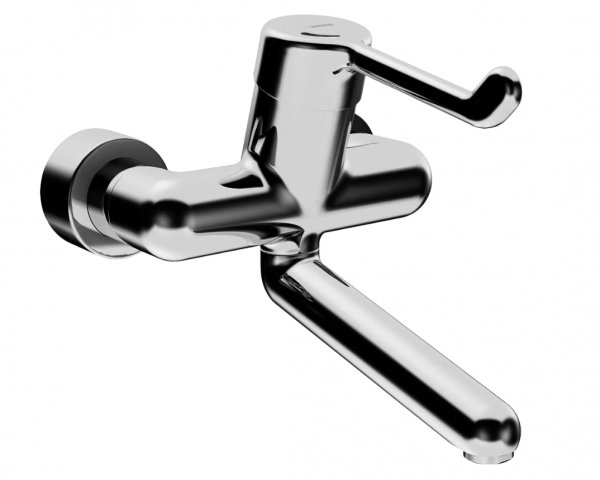 Hansa Hansamedipro protec basin mixer, 246 mm projection, safety lever, chrome, 02562202