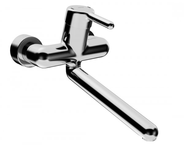 Hansa Hansamedipro protec basin mixer, 311 mm projection, chrome, 02572203