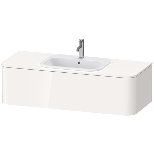 Duravit Happy D.2 Plus Vanity unit for wall-mounted bracket, 1300x550 mm, 1 pull-out, for built-in b...