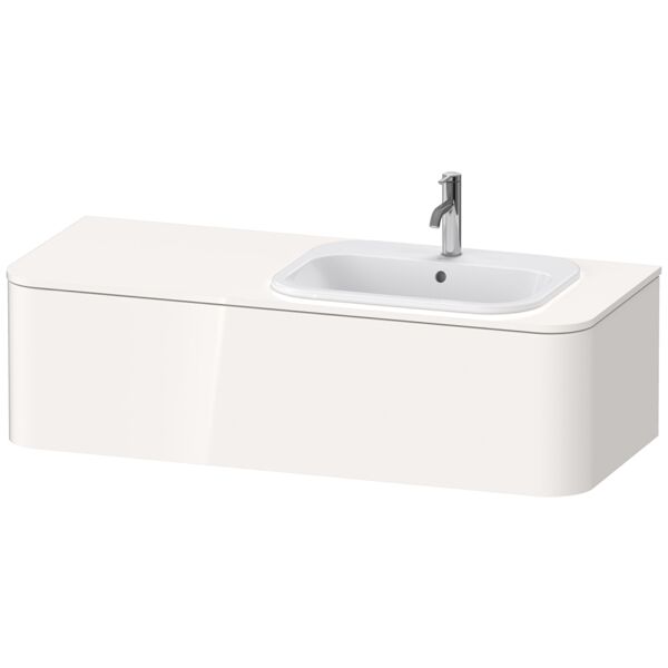 Duravit Happy D.2 Plus Vanity unit for wall-mounted bracket, 1300x550 mm, 1 pull-out, for built-in b...