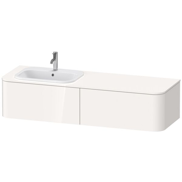 Duravit Happy D.2 Plus Vanity unit for wall-mounted console, 1600x550 mm, 2 pull-outs, for built-in ...