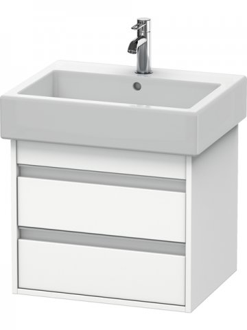 Duravit Ketho Vanity unit wall-mounted 6636, 2 drawers, 550mm, for Vero